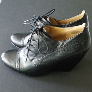 Leather Wedge loafer
